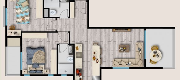 Apartment 1+1 in Mersin, Turkey No. 15445 11