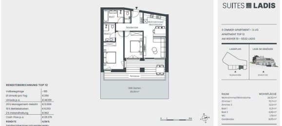 3 rooms Apartment in Ladis, Austria No. 56518 14