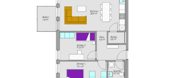 3 rooms Apartment in Altach, Austria No. 221157 2
