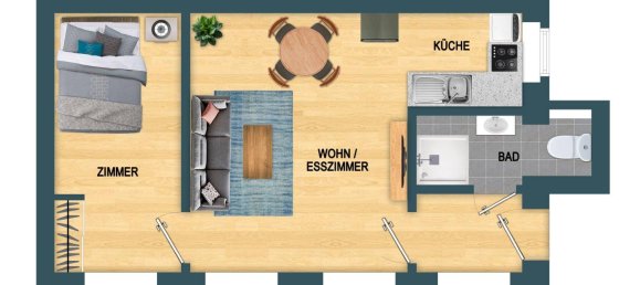 2غرفة شقة في Wieden, Austria رقم 228478 9