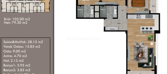 Villa de 5 divisões em Erdemli, Turkey N.º 31762 16