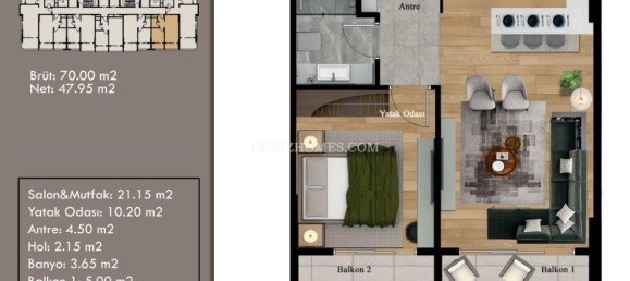 Villa de 5 divisões em Erdemli, Turkey N.º 31762 13