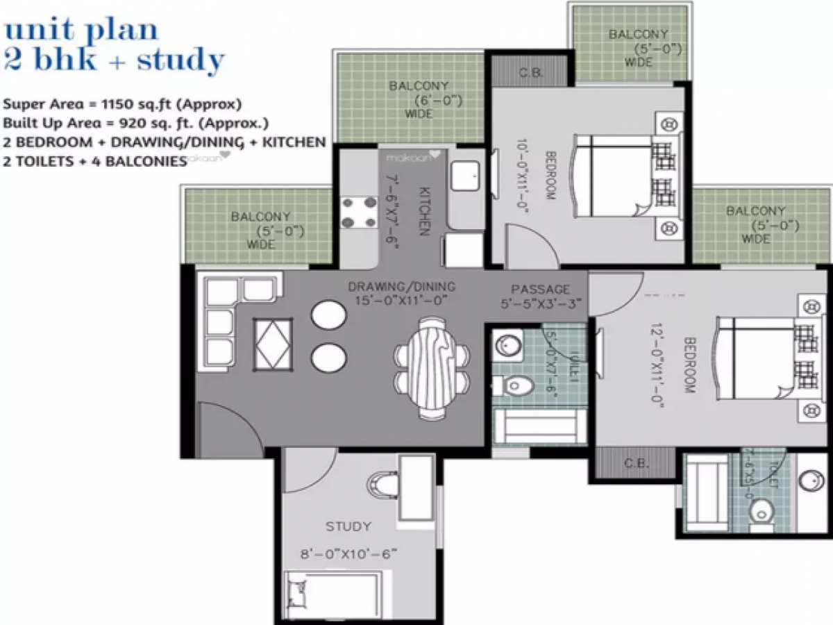 2 Schlafzimmer Haus in Noida, India, Nr. 67462