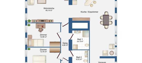 3 rooms Apartment in Wieden, Austria No. 257344 14