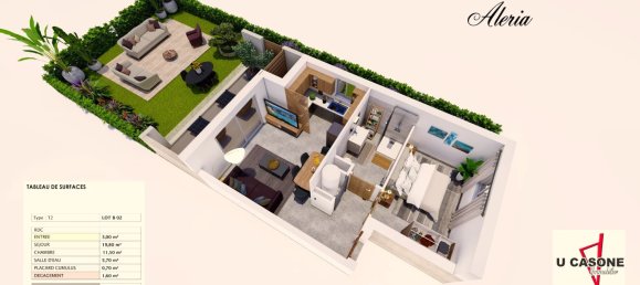 1 Schlafzimmer Wohnung in Aleria, France, Nr. 55660 2