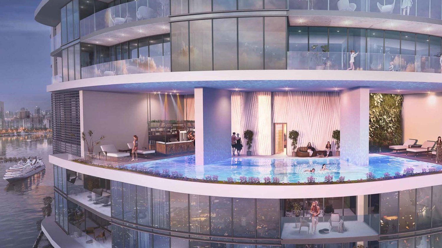 2 Schlafzimmer Wohnung in HARBOUR LIGHTS, Maritime City, UAE, Nr. 60618