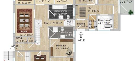 3 غرف نوم تاون هاوس في Hildesheim, Germany رقم 271309 35