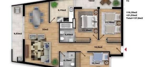 3 غرف نوم شقة في Albufeira, Portugal رقم 190165 43