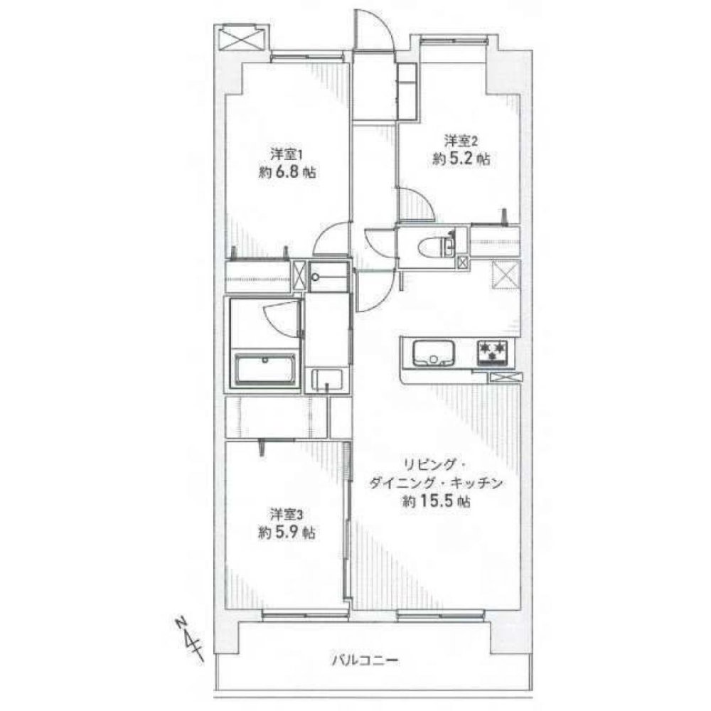 3 bedrooms Apartment in Aichi, Japan No. 7583