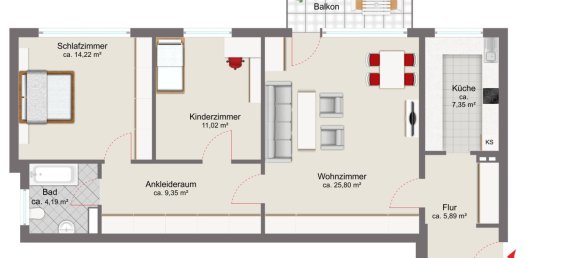 Apartamento de 3 habitaciónes en Ebersberg, Germany No. 260911 12