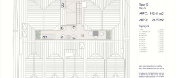 3 غرف نوم بانتهاوس في Lisbon, Portugal رقم 119049 33