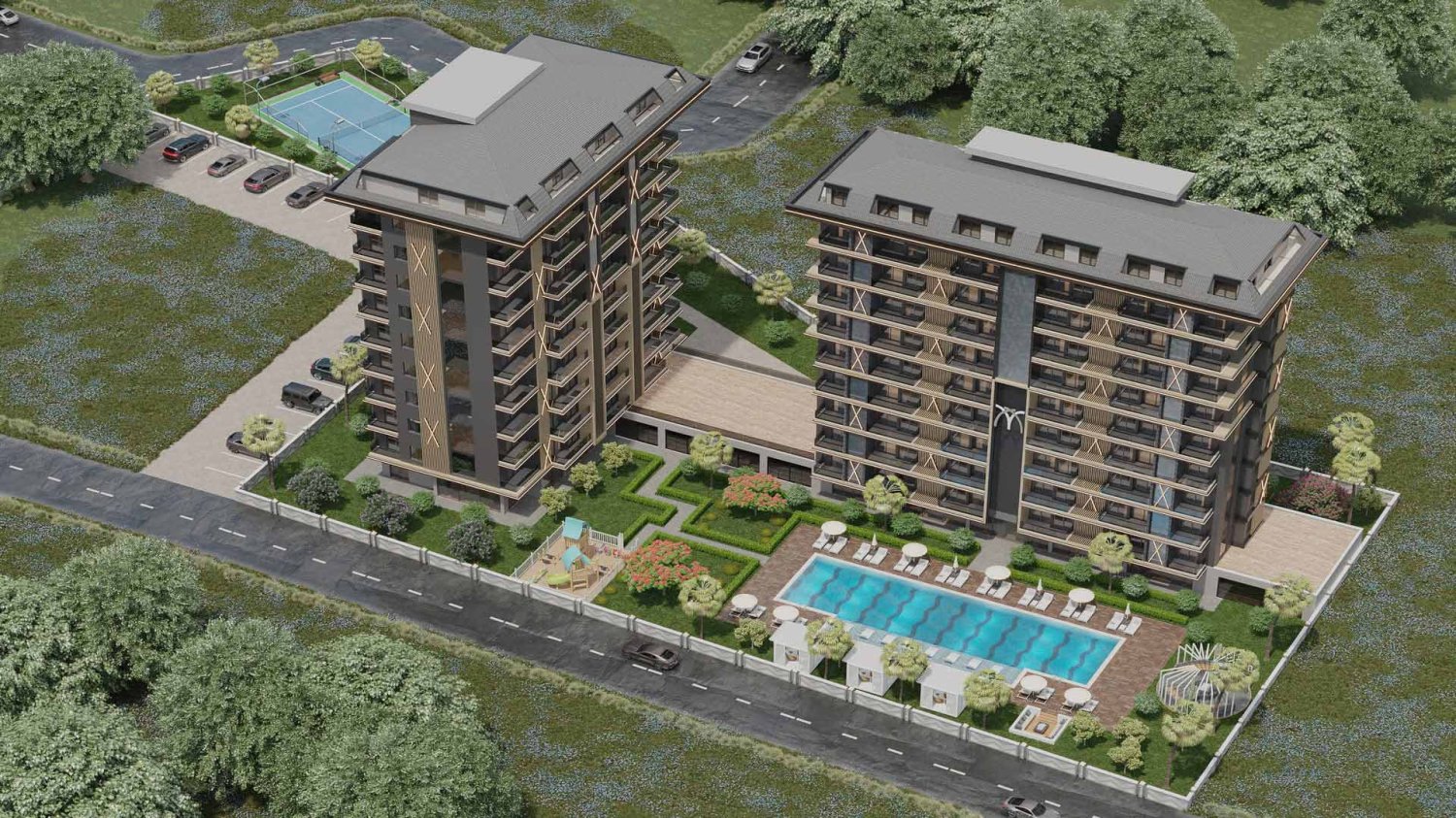 شقة 2+1 في Yildirim Elite, Avsallar, Turkey رقم 36771