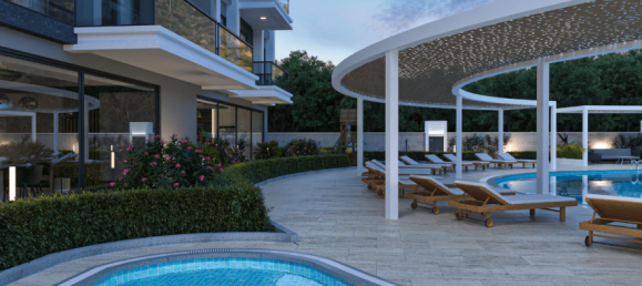 Пентхаус с 2 комнатами в Оба, Турция № 9799 9