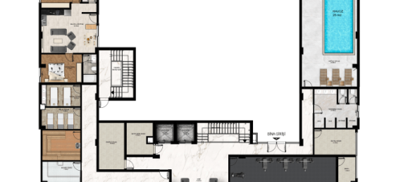 Пентхаус с 2 комнатами в Оба, Турция № 9799 30