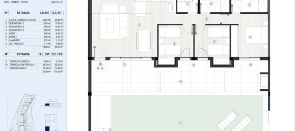 Квартира с 3 спальнями в Финестрат, Испания № 6940 16