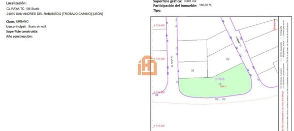 Grundstück in San Andres del Rabanedo, Spain, Nr. 78331 3