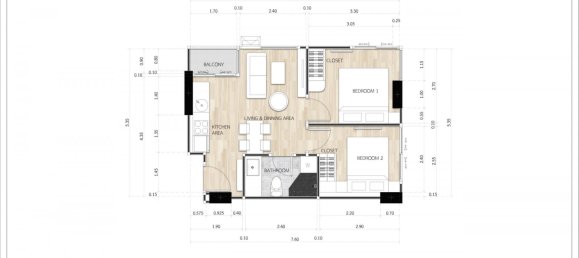 2 bedrooms Apartment in Pattaya, Thailand No. 20177 10