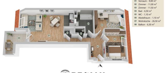 3-Zimmer Wohnung in Wien, Austria, Nr. 183623 21