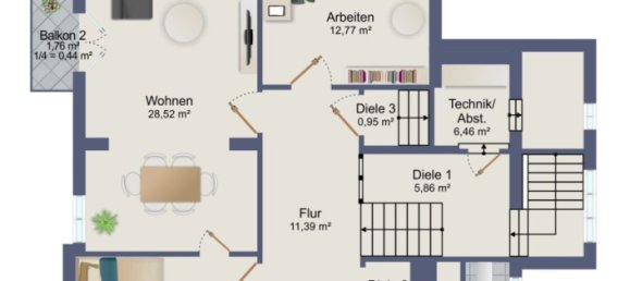 4 غرف نوم منزل ذو طابقين في Wandsbek, Germany رقم 21536 27