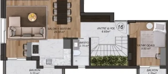 Wohnung 3+1 in Mugla, Turkey, Nr. 33504 23