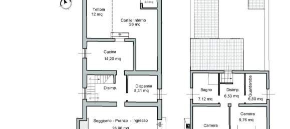Дом с 2 комнатами в Кабрас, Италия № 256289 2