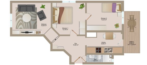 3غرفة شقة في Stuttgart, Germany رقم 275796 12