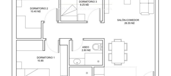 Apartamento de 3 dormitorios en Salamanca, Spain No. 18117 3