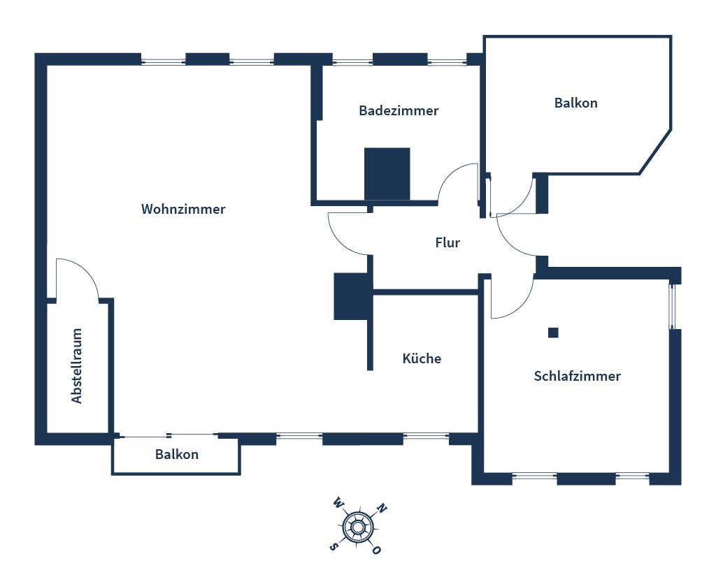 1 Schlafzimmer Wohnung in Niedersachsen, Germany, Nr. 124436