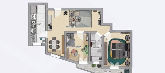 Apartamento de 3 divisões em Bitritto, Italy N.º 17772 20