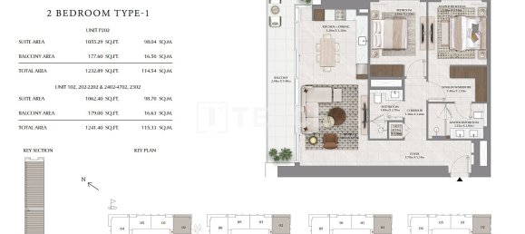 2 Schlafzimmer Wohnung in Dubai, UAE, Nr. 104747 15