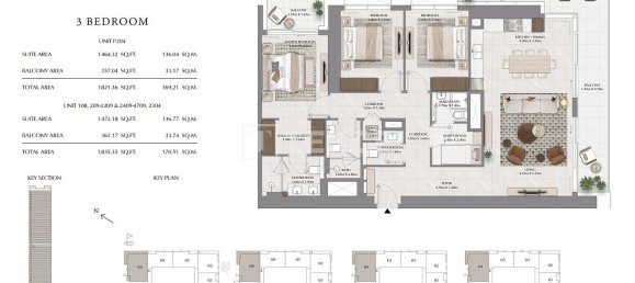 2 Schlafzimmer Wohnung in Dubai, UAE, Nr. 104747 17