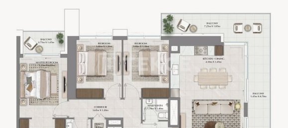 2 Schlafzimmer Wohnung in Dubai, UAE, Nr. 104747 16