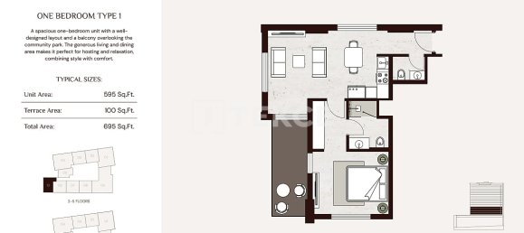 1 chambre appartement à vendre à Jumeirah Village Circle, Dubai, UAE № 203422 22