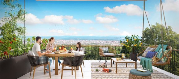 Квартира 3+1 в Sinpas Koru Aura, Умрание, Турция № 37030 2