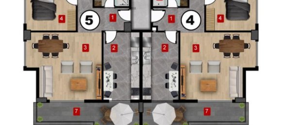 2 rooms Penthouse in Alanya, Turkey No. 9777 9