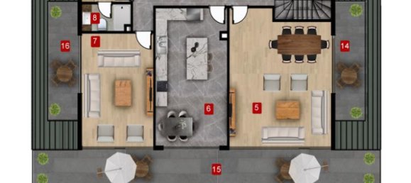 2 rooms Penthouse in Alanya, Turkey No. 9777 11