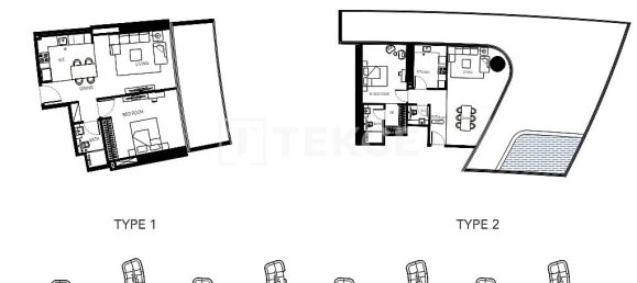 Квартира с 2 спальнями в Дубай, ОАЭ № 20399 10