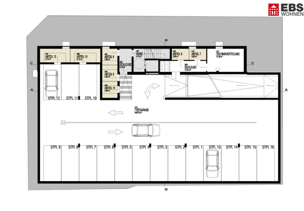 Parking à Wels, Austria 12m² No. 69107