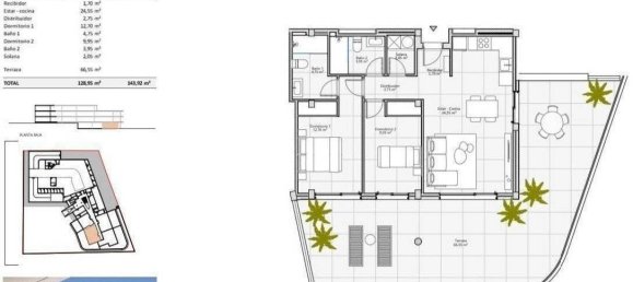 2 Schlafzimmer Wohnung in Adeje, Spain, Nr. 17958 2