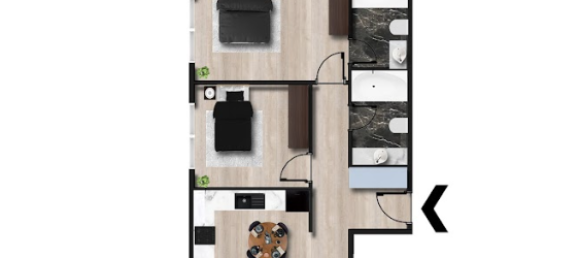 Apartamento de 1+1 en Avsallar, Turkey No. 886 2