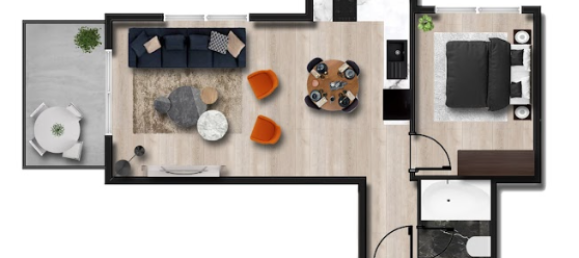 Apartamento de 1+1 en Avsallar, Turkey No. 886 4