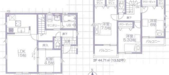 4 غرف نوم منزل في Saitama, Japan رقم 6267 2