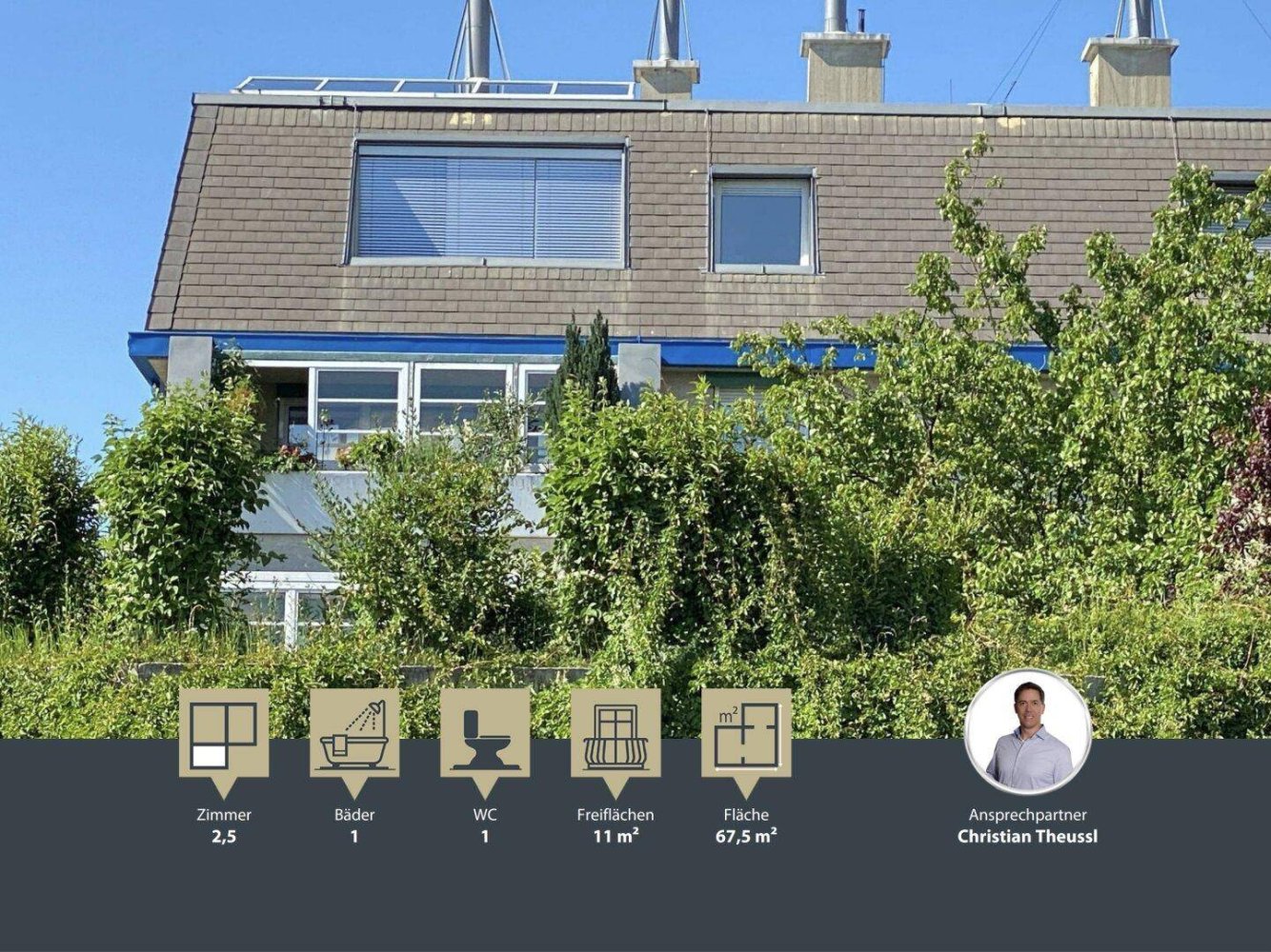 2غرفة شقة في Meidling, Austria رقم 148516