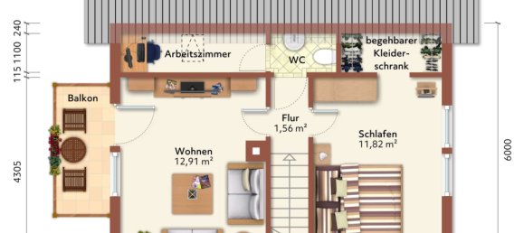 1 غرف نوم منزل في Saxony, Germany رقم 193531 18