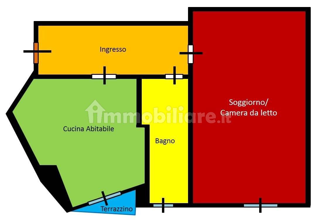 1 bedroom Apartment in Milan, Italy No. 252500