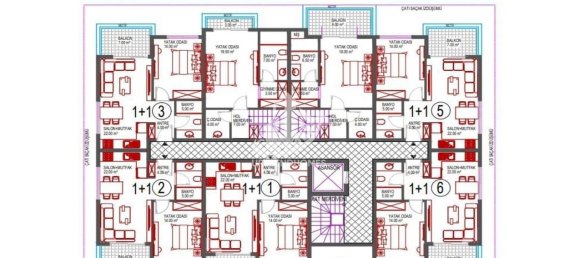 Wohnung 1+1 in Oba, Turkey, Nr. 11738 5