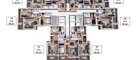 3-Zimmer Wohnung in Alanya, Turkey, Nr. 9699 19