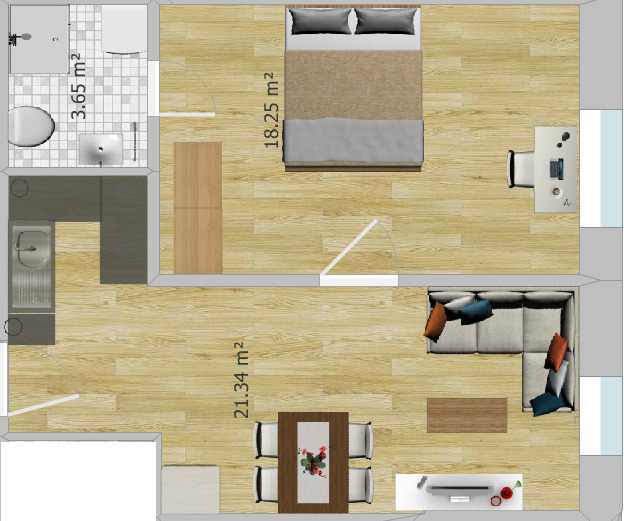 Apartamento de 2 divisões em Breisgau-Hochschwarzwald, Germany N.º 294072