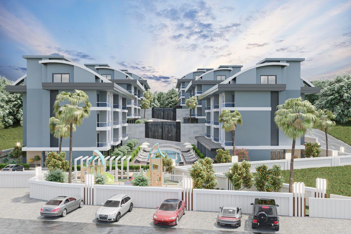 Квартира с 2 комнатами в Авсаллар, Турция № 29932