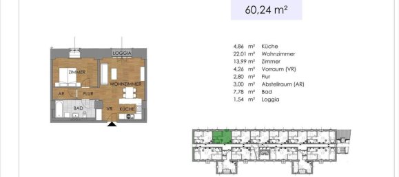 2 rooms Apartment in Bruck an der Leitha, Austria No. 181115 45